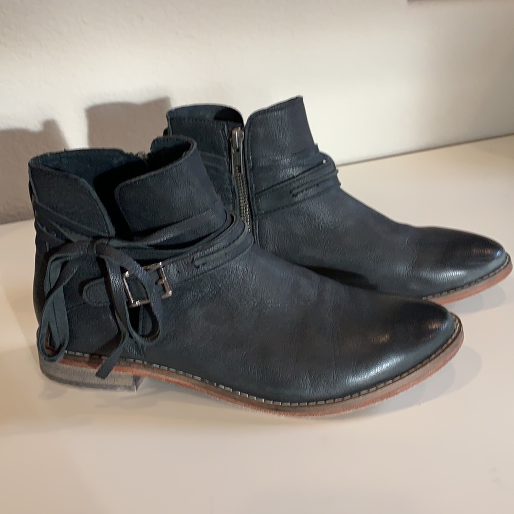 Free People Studio City Wraparound Bootie Black